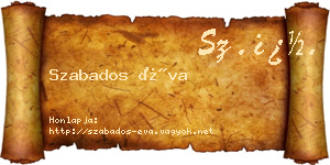 Szabados Éva névjegykártya